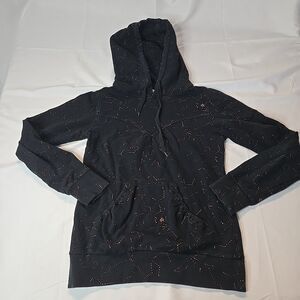 Nikita Hoodie Men's Constellation Pullover M Black Orange Grunge Streetwear